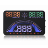 S7 5, 8 pouces voiture HUD affichage tête haute OBD km / h et MPH GPS avertissement de vitesse