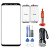 S8 / S8 + Two Spécifications Écran incurvé tactile en verre noir pour téléphone portable en option + Outils de démontage