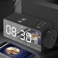 S91S Multifonctionnel Bluetooth Haut-Parleur Téléphone Sans Fil Chargeur DIY Réveil Musique Record Radio FM