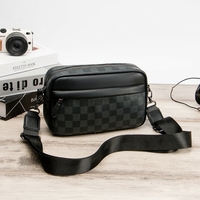 Sac à bandoulière à bandoulière en cuir PU imperméable de grande capacité pour affaires de mode