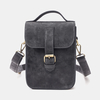 Sac à bandoulière à bandoulière pour téléphone portable en cuir PU de grande capacité à la mode rétro