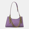 Sac à bandoulière à chaîne élégant pour femme avec motif crocodile
