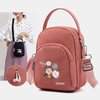 Sac à bandoulière à motif de fleurs pour femmes