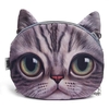 Sac à bandoulière à motif de tête de chat de dessin animé mignon pour femmes