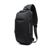 Sac à bandoulière antivol à verrouillage à 3 chiffres avec port de chargement USB Sac à dos de voyage pour téléphone éta
