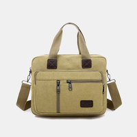 Sac à bandoulière antivol grande capacité en toile pour hommes