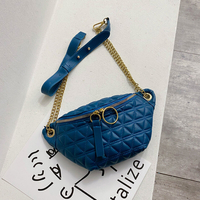 Sac à bandoulière Argyle à chaînes solides pour femmes