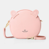 Sac à bandoulière décontracté à motif chat solide pour femme