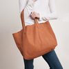 Sac à bandoulière de grande capacité en cuir PU pour femmes,  sac à main léger et respirant,  fourre-tout
