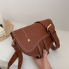 Sac à bandoulière de sac de selle Casualc solide de forme irrégulière pour femmes
