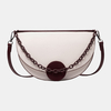 Sac à bandoulière de sac de selle de forme irrégulière de chaînes de femmes