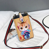 Sac à bandoulière de stockage de téléphone portable en cuir PU de dessin animé de 6, 5 pouces