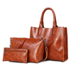 Sac à bandoulière en cire à lhuile vintage pour femmes