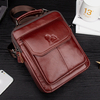 Sac à bandoulière en cuir véritable pour homme