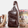 Sac à bandoulière en cuir véritable pour hommes