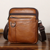 Sac à bandoulière en cuir véritable pour hommes