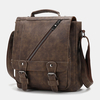 Sac à bandoulière en similicuir rétro grande capacité pour homme