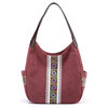 Sac à bandoulière en toile à grande capacité pour femme