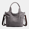 Sac à bandoulière en toile de grande capacité pour femmes,  sac à bandoulière pour shopping en plein air