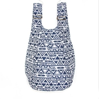 Sac à bandoulière en toile ethnique à patchwork pour femmes