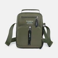 Sac à bandoulière imperméable multi-couches de grande capacité en tissu Oxford pour hommes