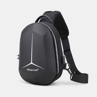 Sac à bandoulière étanche multi-couches pour hommes de grande capacité