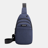 Sac à bandoulière étanche multi-poches pour écouteurs pour hommes