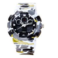 SBAO S8017-1 Double Affichage Numérique Montre Hommes Rétro-Éclairage Chronomètre Dalarme Sport Montre