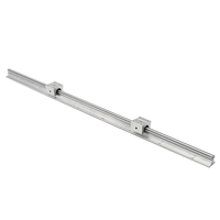 SBR12 tige darbre de rails linéaires supportée par 800 mm avec roulement de bloc 2 pièces