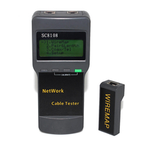 SC8108 multifonction portable lcd numérique pc réseau sans fil de données CAT5 RJ45 lan détecteur de téléphone testeur d