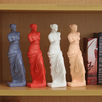 Scandinave-Gypse Figure Sculpture Vénus David Statue Bureau Surface De Bureau Décorations Créatives Mini Statue De Gypse