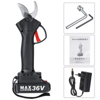 Sécateur électrique sans fil rechargeable 36V sécateur coupe-branche à faible bruit coupe ciseaux avec 1 Batterie 1 char