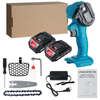 Scie à chaîne électrique sans fil 21V 4 "Scie à bois Rechargeable avec 2 pièces Batterie