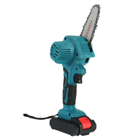 Scie à chaîne électrique sans fil 24 V tronçonneuse portable 4 pouces avec 1 ou 2 pièces Batteries pour la coupe de bois