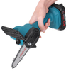 Scie à chaîne électrique sans fil 4 pouces 21 V avec 0/1 pc / 2 pièces Batteries pour outil de coupe de bois de branche