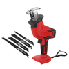Scie alternative électrique portable 18 V sans coedless scie sabre électrique avec lames de scie 4X adaptées à Makita Ba