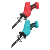Scie alternative électrique portable 21V sans coedless Scie électrique à vitesse variable avec outils de lames 4xSaw