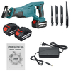 Scie alternative sans fil 288VF Scie sabre électrique Rechargeable avec lame 4 pièces et 2 pièces Batterie outil de scia