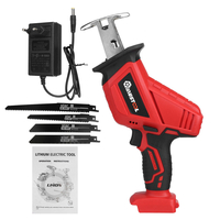 Scie alternative sans fil au lithium-ion 88V 9000mAh rechargeable avec 4 lames
