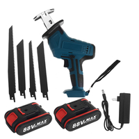 Scie alternative sans fil avec 4 lames et scie électrique rechargeable Batterie pour scier des branches métal PVC bois