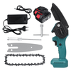 Scie délagage électrique portable de 4 pouces scie à chaîne rechargeable pour le travail du bois avec 1/2 pièces Ba