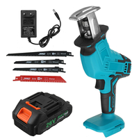 Scie électrique 110 ~ 240V domestique multifonctionnelle scie portative scie à chaîne de menuiserie avec 1 pc Batterie