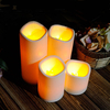 Scintillement cylindrique Bougie LED Flameless Garden Yard Décoration de lampe de Noël