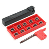 SCLCR1616H09 Porte-outil de tournage avec inserts en carbure 10pcs CCMT09T304 VP15TF CCMT32.51