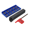 SCLCR1616H09 Porte-outil de tournage de tour avec 10pcs CCMT09T304 Inserts de carbure