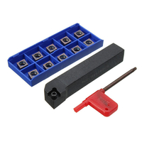 SCLCR1616H09 Porte-outil de tournage de tour avec 10pcs CCMT09T304 Inserts de carbure