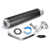 Scooter de tuyau de silencieux déchappement de performance de moto pour GY6 150cc 125cc aluminium Blcak