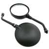 Scooter de vélo de miroirs de moto de rétroviseurs de tour noir vintage de 10mm