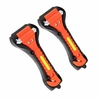 Sécurité durgence de voiture Hammer Outil dévacuation de sauvetage 2 pièces avec bande fluorescente double fac