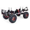 SCX10 1/10 4WD CNC tout métal cadre de voiture RC en Fiber de carbone540 moteur60A ESC étancheM1500 Servo
